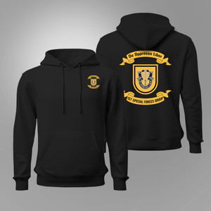 U.S. Army Special 1st Special Forces Group (1st SFG)(A) Green Berets Black Hoodie U.S. Army Special 1st Special Forces Group (1st SFG)(A) Green Berets Black Hoodie