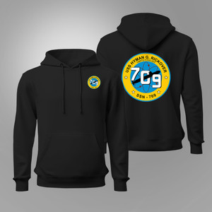 USS Hyman G. Rickover (SSN-709) Attack Submarine Black Hoodie USS Hyman G. Rickover (SSN-709) Attack Submarine Black Hoodie