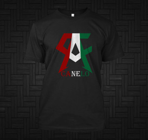 Canelo Alvares Mexican Flag Black T-Shirt