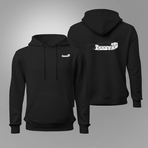 Military CH-47 Chinook Helicopter Outline Blueprint Diagram Black Hoodie Military CH-47 Chinook Helicopter Outline Blueprint Diagram Black Hoodie