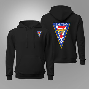 U.S. Navy SEAL Team 7 Naval Special Warfare Command (NSWC) Black Hoodie U.S. Navy SEAL Team 7 Naval Special Warfare Command (NSWC) Black Hoodie