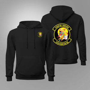 USAF 4th Fighter Squadron Air Force 4th FS Black Hoodie USAF 4th Fighter Squadron Air Force 4th FS Black Hoodie