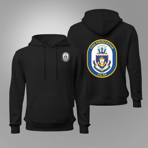 USS Princeton CG-59 U.S. Navy Cruiser Ship's Black Hoodie USS Princeton CG-59 U.S. Navy Cruiser Ship's Black Hoodie