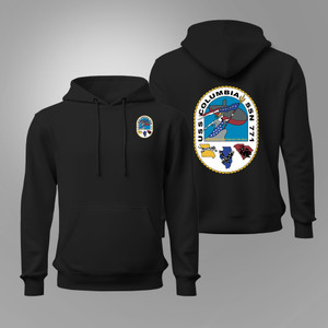 USS Columbia (SSN-771) Attack Submarine Black Hoodie USS Columbia (SSN-771) Attack Submarine Black Hoodie