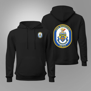 US Navy USS Missouri BB-63 Battleship Black Hoodie US Navy USS Missouri BB-63 Battleship Black Hoodie