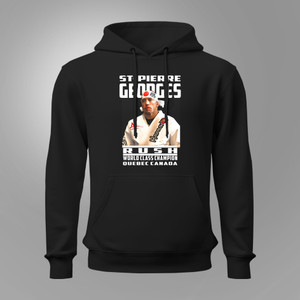 Georges St-Pierre Rush World Class MMA Champion Mixed Martial Arts Black Hoodie Georges St-Pierre Rush World Class MMA Champion Mixed Martial Arts Black Hoodie