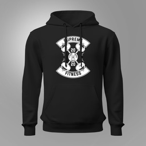 Supreme Fitness 20 20 Black Hoodie Supreme Fitness 20 20 Black Hoodie