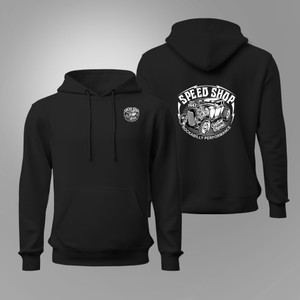 Speed Shop Hot Rod Garage Classic Vintage Car Automobile Black Hoodie Speed Shop Hot Rod Garage Classic Vintage Car Automobile Black Hoodie