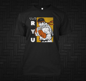 Street Fighter Ryu Black T-Shirt Street Fighter Ryu Black T-Shirt