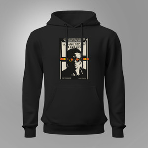 Vintage Terminator Polish Inspired by Movie Retro Black Hoodie Vintage Terminator Polish Inspired by Movie Retro Black Hoodie