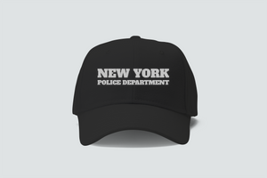 New York Police Department Embordery Black Hat Cap New York Police Department Embordery Black Hat Cap