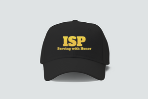 ISP Serving with Honor Embordery Black Hat Cap ISP Serving with Honor Embordery Black Hat Cap