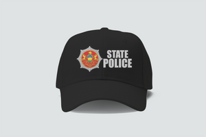 Pennsylvania State Police Logo text embroidery Black hat Pennsylvania State Police Logo text embroidery Black hat