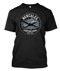 Hercules Carrying Chaos Since 1954 Humor Black T-Shirt Hercules Carrying Chaos Since 1954 Humor Black T-Shirt