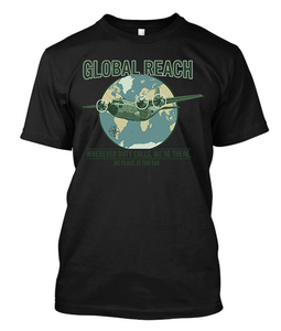 Hercules Global Reach Wherever Duty Calls We re There Black T-Shirt Hercules Global Reach Wherever Duty Calls We re There Black T-Shirt