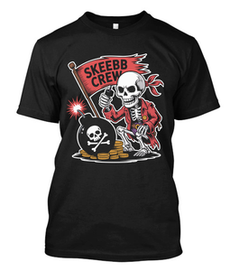 EOD Skeebb Crew Pirate Skeleton Black T-Shirt EOD Skeebb Crew Pirate Skeleton Black T-Shirt
