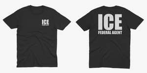 ICE Federal Agent Law Enforcement Black T-Shirt