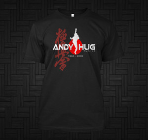 Andy Hug Kyokushin Karate K-1 Fighter Champion Blue Eyed Samurai Black T-shirt Andy Hug Kyokushin Karate K-1 Fighter Champion Blue Eyed Samurai Black T-shirt