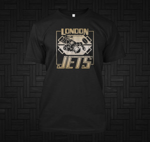 NEW DAVID LISTER RED DWARF LONDON JETS ZERO GRAVITY FOOTBALL TEAM Black T-SHIRT