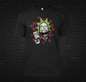 RICK AND MORTY JOKER Black T-Shirt RICK AND MORTY JOKER Black T-Shirt