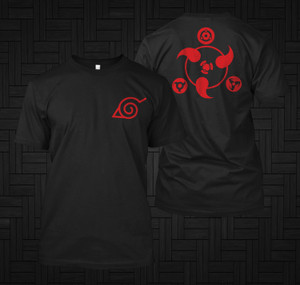 SHARINGAN Eye NARUTO Anime S-5XL Black T-Shirt SHARINGAN Eye NARUTO Anime S-5XL Black T-Shirt