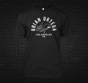 Brian Ortega Los Angeles CA Professional MMA Black T-Shirt