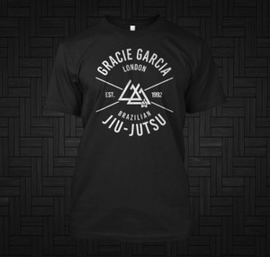 Gracie Garcia Brazilian Jiu-Jitsu Black T-Shirt Gracie Garcia Brazilian Jiu-Jitsu Black T-Shirt