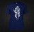 Skeleton Rear Naked Choke  Brazilian Jiu Jitsu MMA BJJ Navy T-Shirt