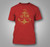 Vintage United States Navy Retro Military USN Anchor Red T Shirt