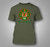 IAFF Miami Hurricanes Firefighters Military Green T-Shirt