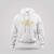 Bitcoin Crypto Currency Traders Gold Coin White Hoodie