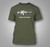 American Flag Defend The Second Gun Rights Pro-Gun Patriotic Military Green T-shirt