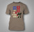 End Veteran Suicide Awareness 22 A Day Patriotic US Flag Brown Savana T-Shirt
