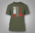 Powerlifting Squat Bench Deadlift Fitness Gym Weightlifting Military Green T-Shirt