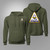 Naval Air Station Quonset Military Green Hoodie