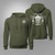 Navy Chief Skull Military Military Green Hoodie