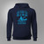 Funny Kayaking Gifts Never Underestimate an Old Man Navy Hoodie