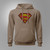 DC Comics Superman Classic Logo Brown Savana Hoodie DC Comics Superman Classic Logo Brown Savana Hoodie