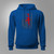 USA Distressed Flag and Gun AR-15 Royal Hoodie