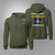 SAR US Navy Search and Rescue Swimmer Wings and Fins Logo Others May Live Military Green Hoodie