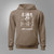 F-35 Lightning II Fighter Jet Logo and Infographic Brown Savana Hoodie