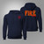 Fire Department Kansas United State Firefighter Emergency Service Navy Hoodie