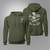 Army Sniper School Vini Vidi Vici Military Green Hoodie