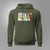 New Grand Master Ip Man Wing Chun Tsun Kungfu Silhouette Military Green Hoodie