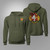 Dallas Fire Rescue Engine 4  Military Green Hoodie
