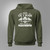 British Paratrooper Never Underestimate and Old Man Military Green Hoodie