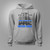 Retired Police Officer US Flag Thin Blue Line Sport Grey Hoodie