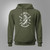 Samurai Bushido Warrior Preparing For Battle Japanese Warrior Military Green Hoodie