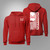 US Army Corps of Engineers Flag Red Hoodie