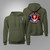 AIRBORNE PARATROOPER DEADHEAD Military Green Hoodie